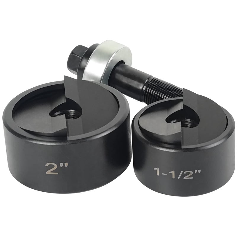 AMZCNC Manual Knockout Punch Driver Kit for 112 inch to 2 inch Electrical Conduit Hole Sizes Conduit Hole Size 1122 Knockout Punch kit