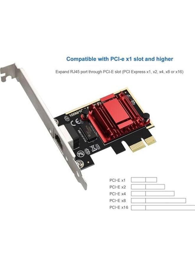RTL8125B 2.5Gbps PCIe Ethernet Network Card 2500Mbps Gigabit RJ45 Adapter - Image 4