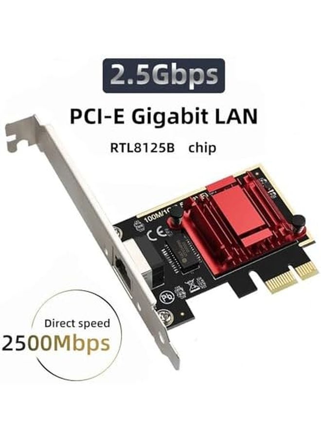 RTL8125B 2.5Gbps PCIe Ethernet Network Card 2500Mbps Gigabit RJ45 Adapter - Image 3