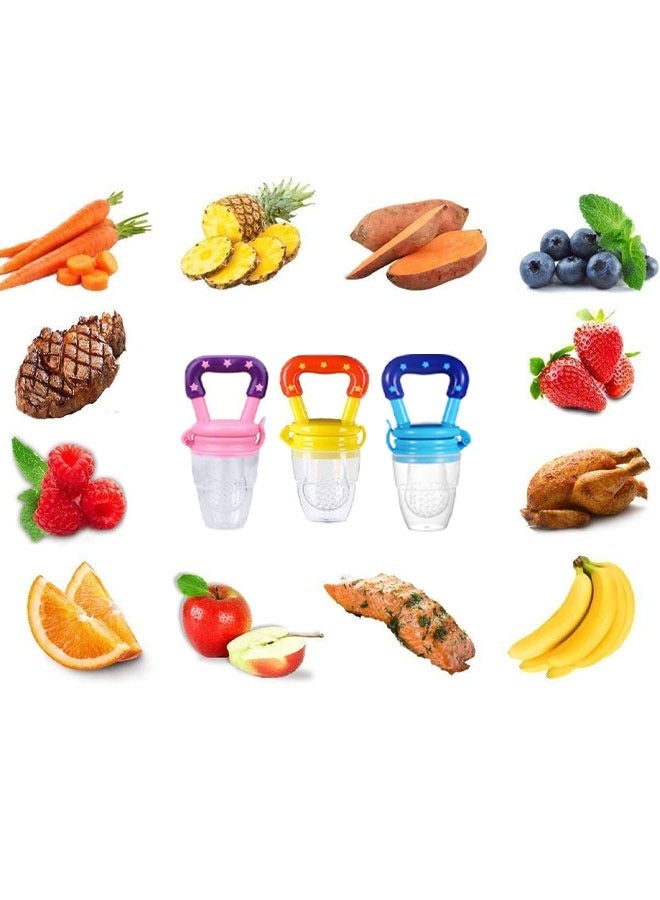 Kissy Baby 3Pack Baby Fruit Pacifier Nipple Fresh Food Milk Nibbler Feeder Feeding Bottle - Image 5