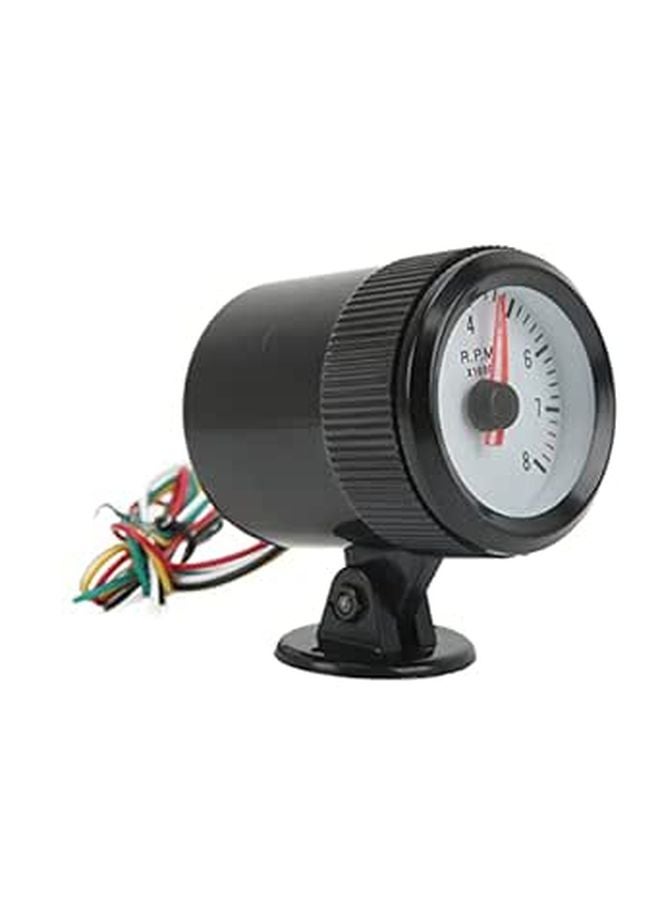 52 ملم عداد سرعة الدوران 0-8000 دورة في الدقيقة مع إضاءة خلفية LED زرقاء لسيارات البنزين ذات 4 و6 و8 أسطوانات - Image 1