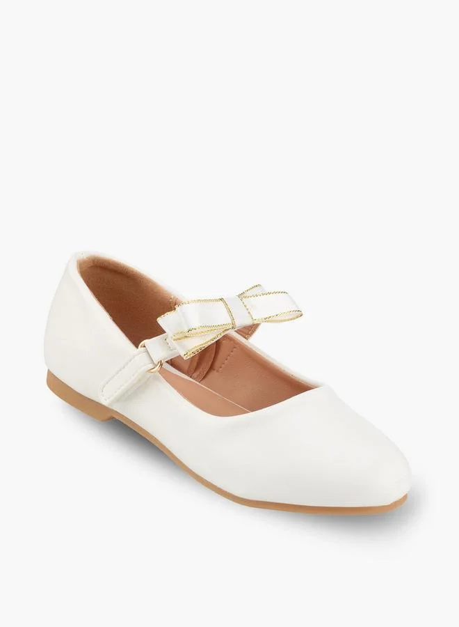 جونيورز Girls Bow Accent Mary Jane Shoes