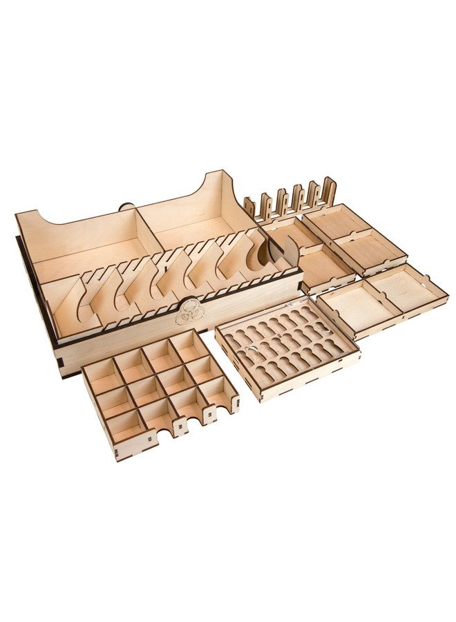 The Broken Token Pandemic Compatible Biohazard Containment Unit - Wooden Storage Box with Multiple Trays and Dividers - Image 4