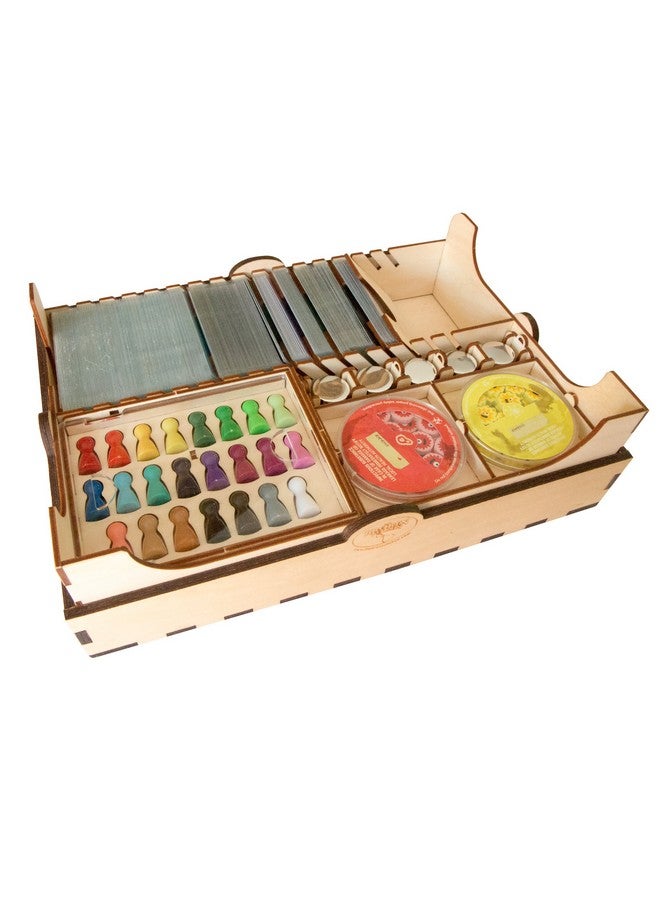 The Broken Token Pandemic Compatible Biohazard Containment Unit - Wooden Storage Box with Multiple Trays and Dividers - Image 2