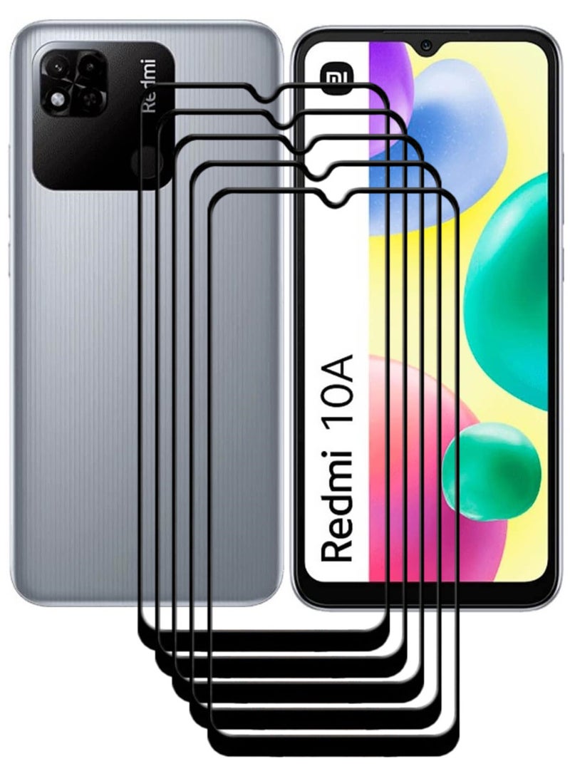ACLIX 5 Pieces Antistatic ESD Dustproof Premium Quality High Definition Tempered Glass Screen Protector Designed For Xiaomi Redmi 10A - Image 1
