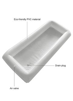 Adventure Lab Inflatable Serving Bar with Drain Plug - Salad, Ice, Food and Drink Tray for BBQ, Picnic, Pool Party, Buffet and Luau Cooler  - Image 3