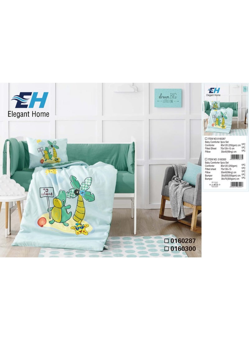 Elegant Home offers a children's bed sheet set with a fantastic and comfortable barrier design.