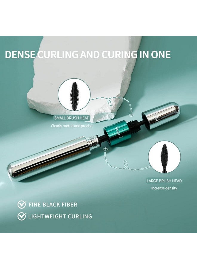 فايبلي ماسكارا 2 في 1، رموش أطول بخمس مرات، مضادة للماء، مستحضرات تجميل، تأثير طبيعي لإطالة وتكثيف الرموش، لا تتكتل، ألياف حريرية فائقة القوة من 4D، ماسكارا فيبلي للمكياج - Image 3