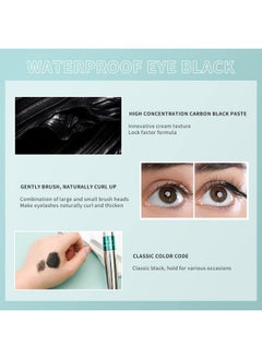 Vibely 2 in 1 Mascara 5x Longer Waterproof Lash Cosmetics Natural Lengthening and Thickening Effect No Clumping Superstrong Magic 4d Silk Fiber for Vibely Mascara Makeup  - Image 4