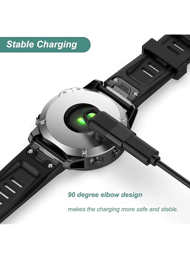 إيروريكس محول شاحن ساعة Garmin بمنفذ USB C وكابل شحن لـ Garmin Fenix 7X و7S و7 Forerunner 45 و55 و245 وApproach S10 وS40 وS42 وS62 وVivoacitve 3 و4 وInstinct Venu 2 و2S 1 - Image 3