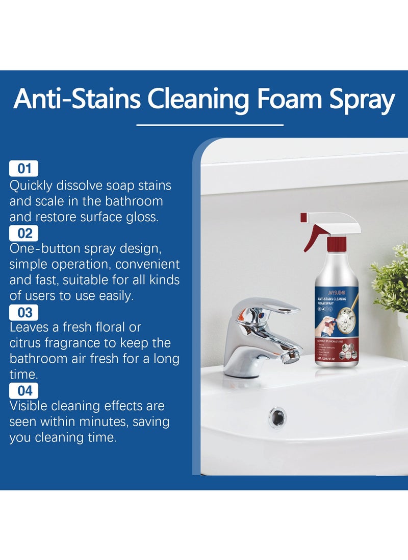 Jaysuing Powerful Bathroom Foam Cleaner Spray: Removes Mold, Stubborn Stains & Grime from Walls and Surfaces  - Image 5