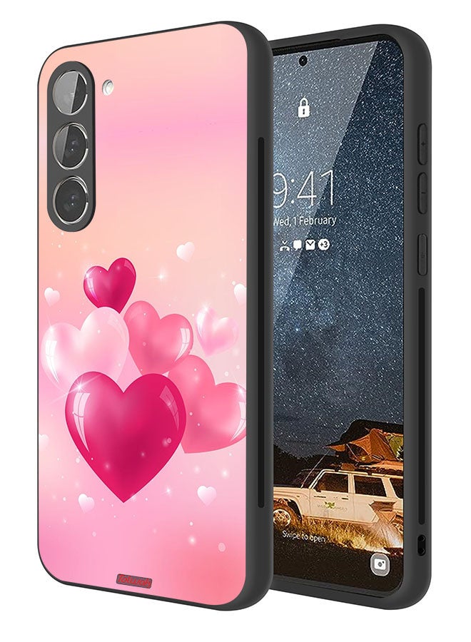Tolwak Samsung Galaxy S23 5G Protective Case Cover Beautiful Hearts Art - Image 1