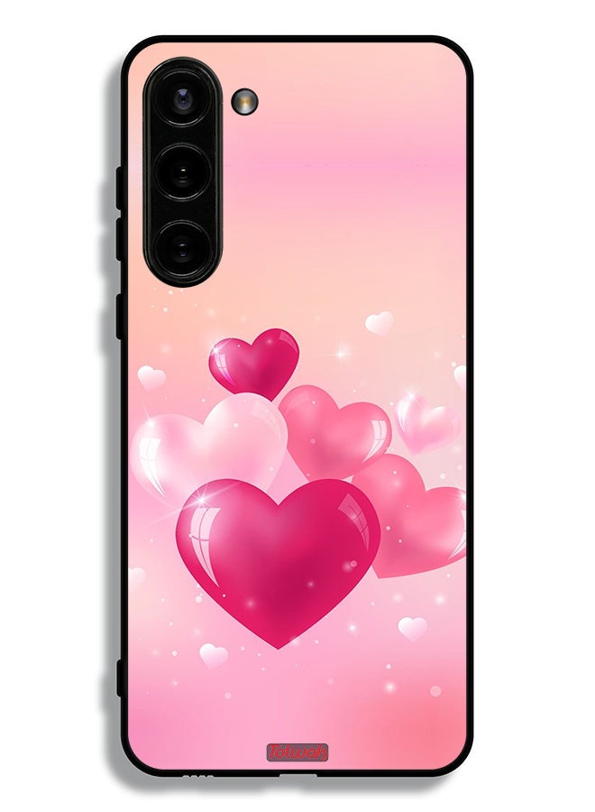 Tolwak Samsung Galaxy S23 5G Protective Case Cover Beautiful Hearts Art - Image 3