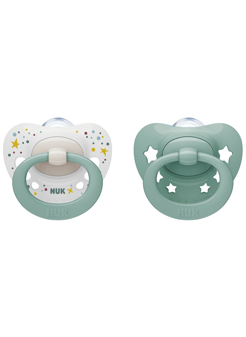 NUK Pacifier Signature Silicone S1 2-Pieces 0-6M  - Image 1