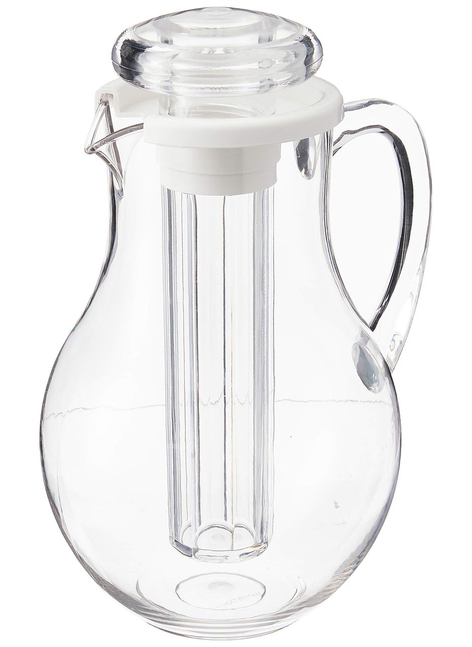 Winco Winco Polycarbonate Water Pitcher with Ice Tube Core 2Quart 