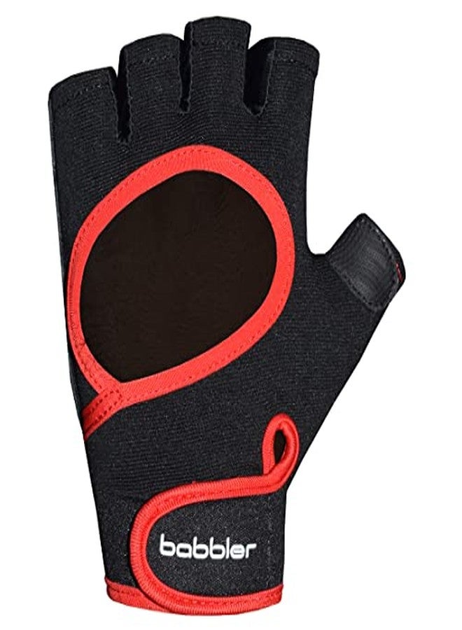 BABBLER Prism BG-215 Grey Large PU Weightlifting Gym Gloves for Men & Women - Image 5