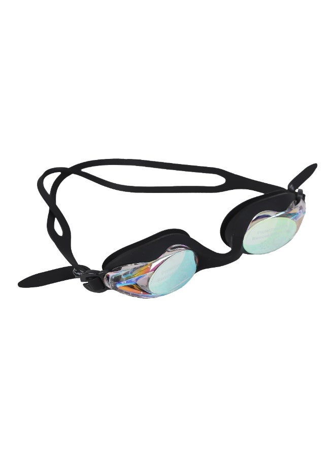 Dolphin 5016 Anti-Fog & UV Swimming Goggles for Adults Mirrored Lenses Silicone Straps With Box & Earplugs, Black - Image 5