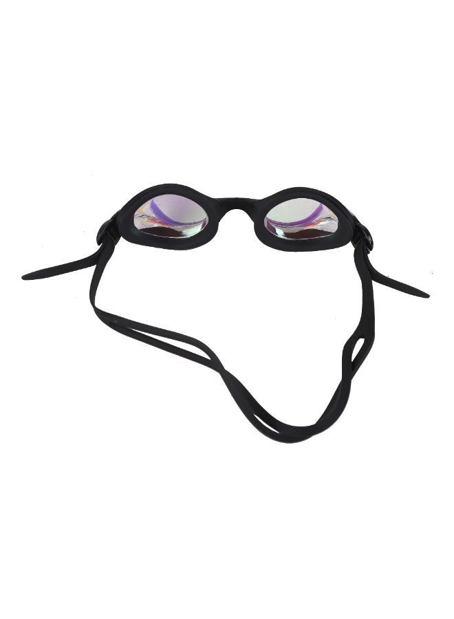 Dolphin 5016 Anti-Fog & UV Swimming Goggles for Adults Mirrored Lenses Silicone Straps With Box & Earplugs, Black - Image 4