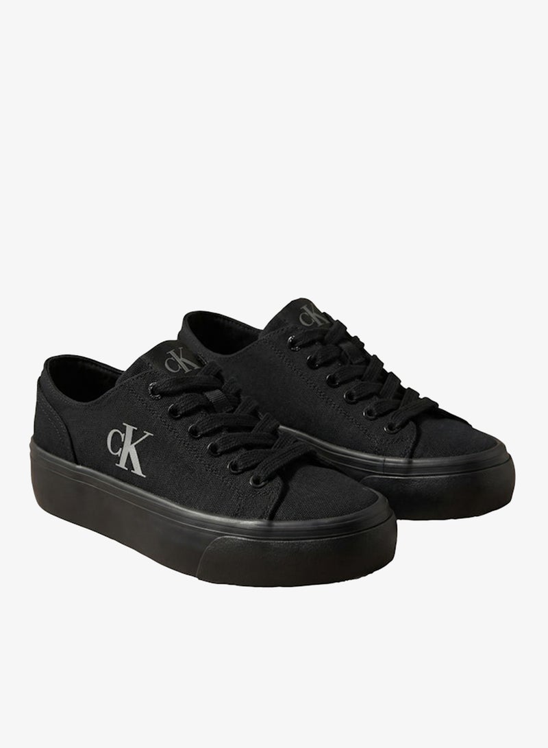 CALVIN KLEIN Canvas Flatform Trainers - Image 2
