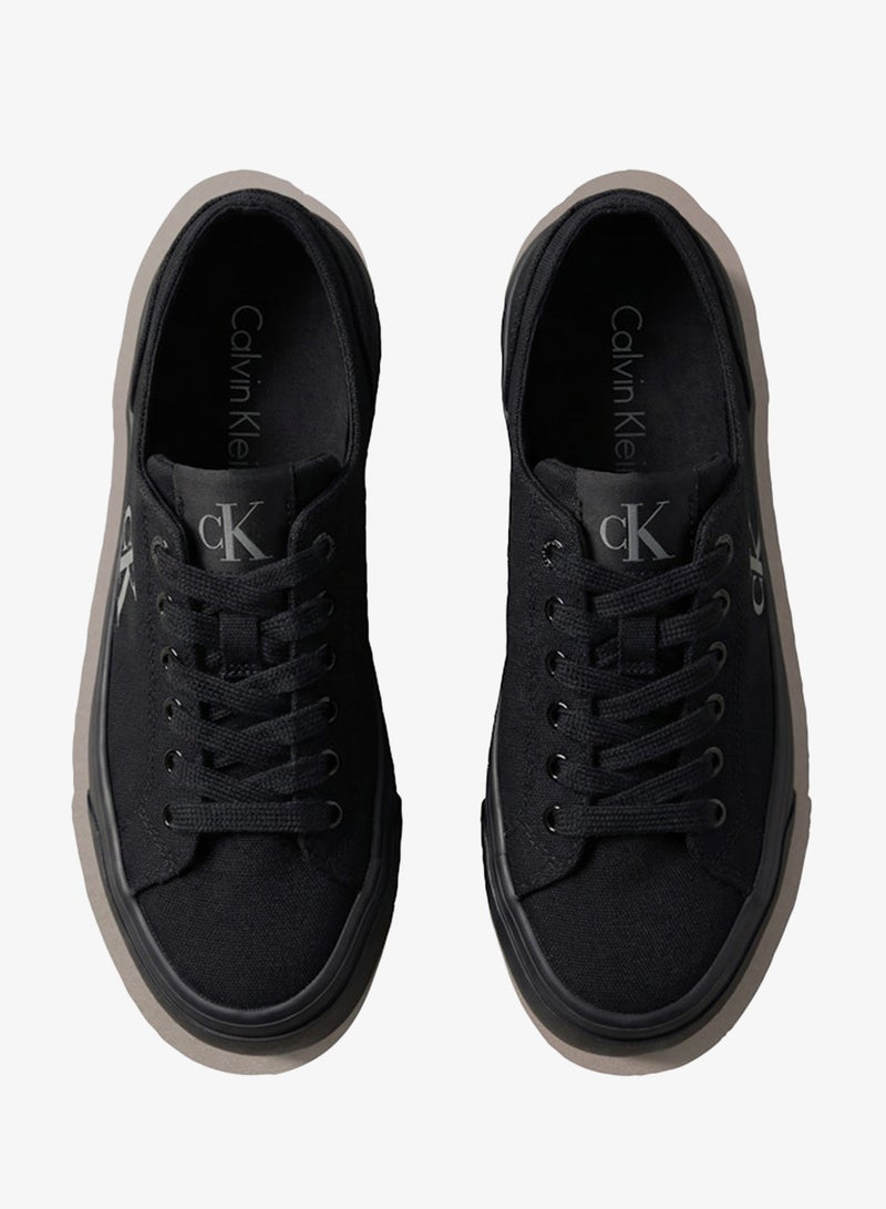 CALVIN KLEIN Canvas Flatform Trainers - Image 4