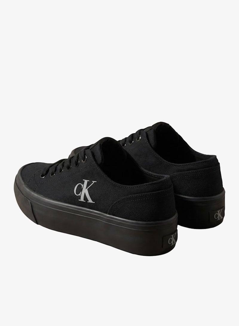 CALVIN KLEIN Canvas Flatform Trainers - Image 3