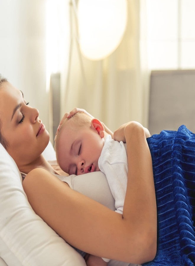 Reginary 8 Pcs Flannel Fuzzy Blankets 30 x 40 Inches Soft Warm and Lightweight Stripes Throw Blankets Fluffy Plush Microfiber Blanket for Couch Bed Sofa Chair Outdoor All Seasons, 8 Colors - Image 4