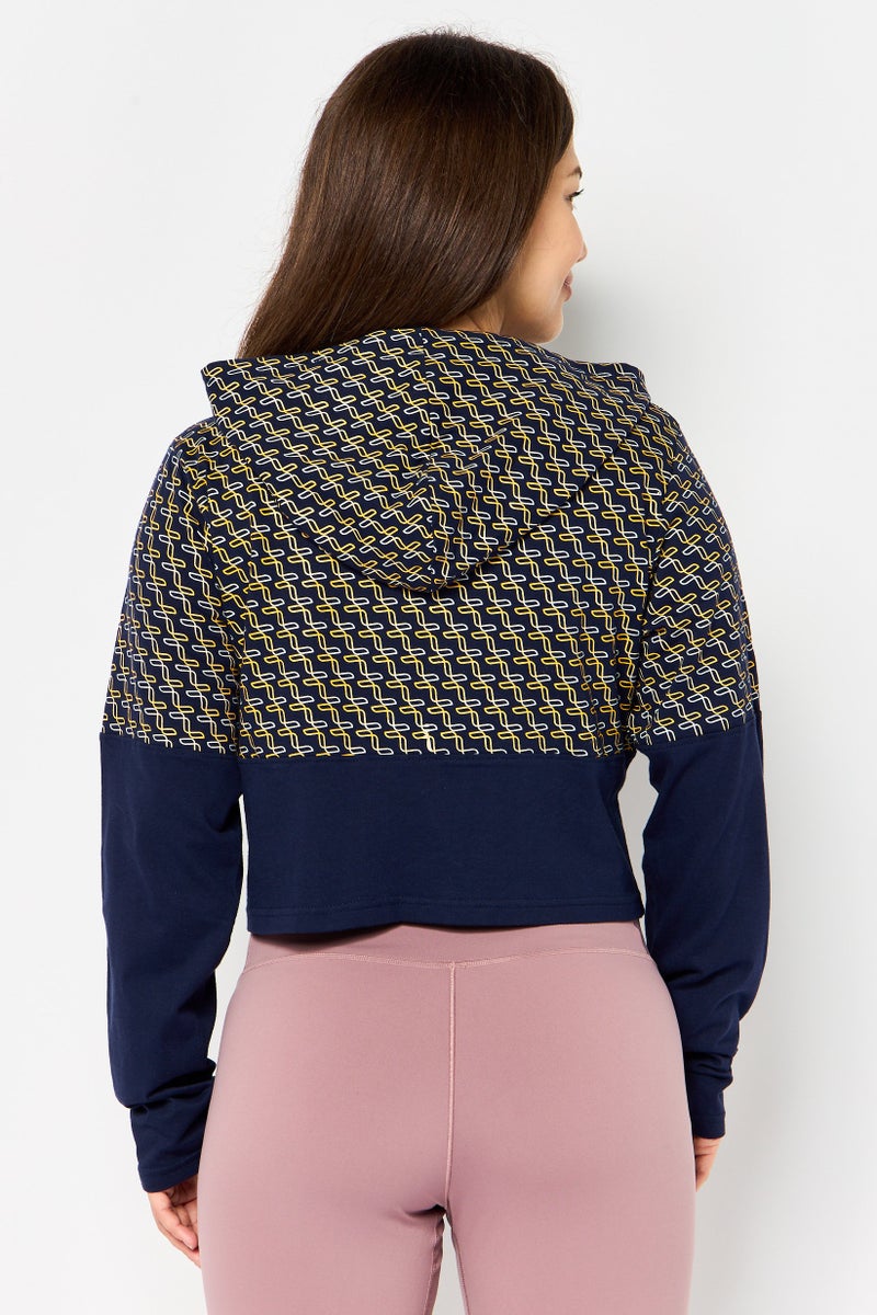 FILA Women Sportswear Fit Long Sleeve Outdoor Hoodie, Multicolor - Image 4