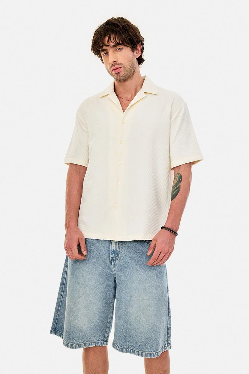 سنيتش قميص مطاطي بقصة صندوقية محكم