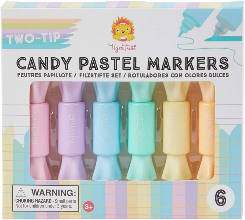Tiger Tribe Two-Tip Candy Pastel Markers Set - Image 1