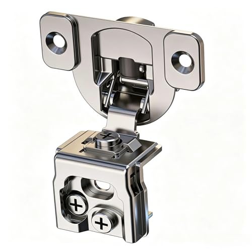 STIANC 50 Pack 1 1/2" Overlay 3D Soft Close Hinges for Face Frame Kitchen Cabinet, 3 Way Adjustability, Quiet Self-Closing Door, 105 Degree - Image 1