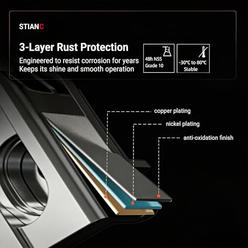 STIANC 50 Pack 1 1/2" Overlay 3D Soft Close Hinges for Face Frame Kitchen Cabinet, 3 Way Adjustability, Quiet Self-Closing Door, 105 Degree - Image 4