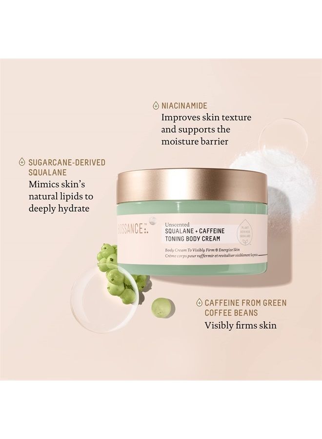 Biossance Squalane + Caffeine Toning Body Cream. Nourishing Unscented Body Cream with Caffeine and Niacinamide to Visibly Firm, Tone and Restore Elasticity (6.7 ounces) - Image 3