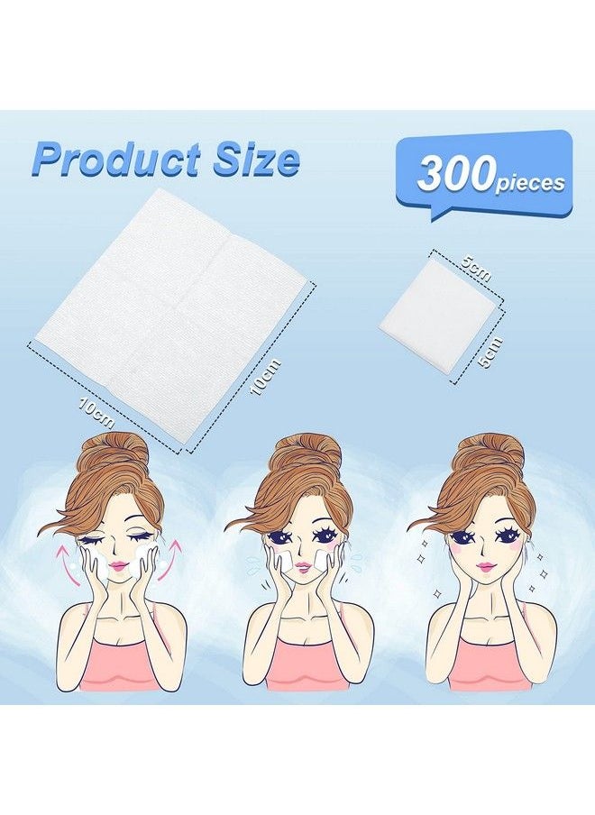 Maxcheck - 300 Pieces Disposable Esthetic Wipe Nonwoven Facial Wipes Squares Aesthetic Wipe Lintfree Wipes Spa Petite Silken Wipes For Product Application And Medical Care 2X2 Inch (Pack Of 300) - Image 1
