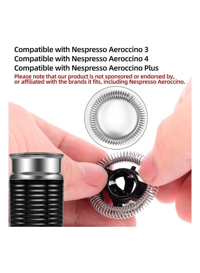 اي زد سوزو 3pcs Milk Frother Replacement Parts Set， Milk Frother Lid Cover Spring Ring Replacement for Nespresso Aeroccino 3/4/Plus - Image 3