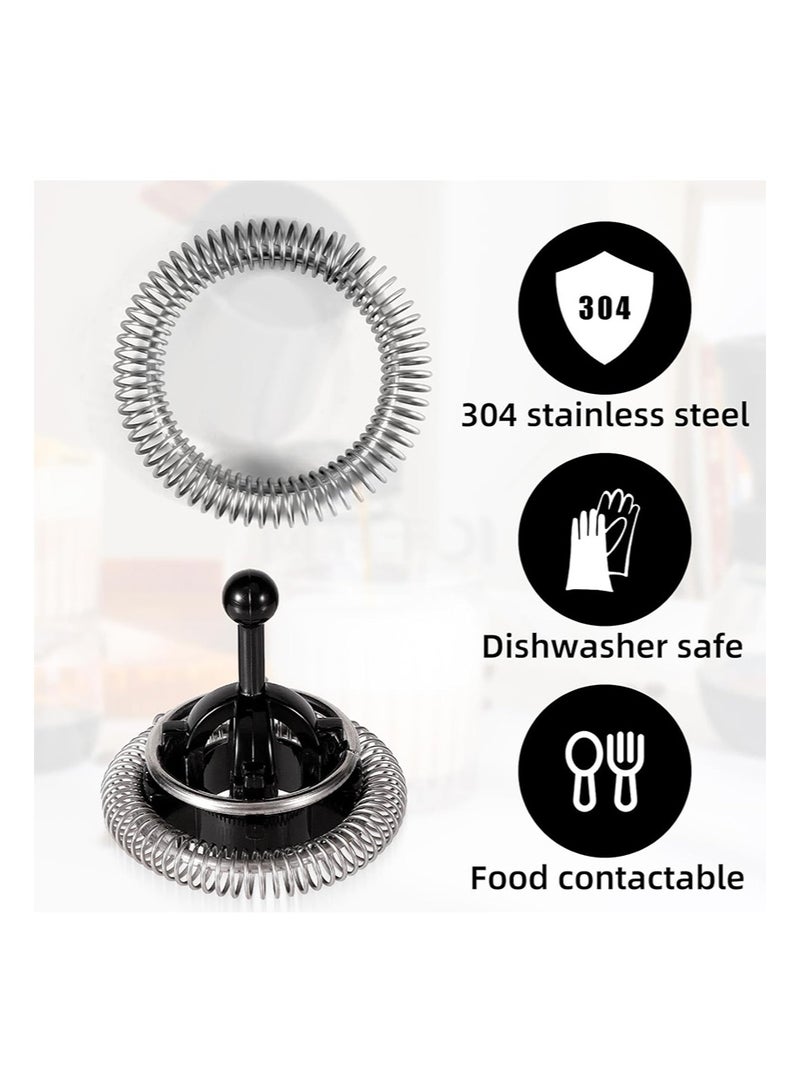 اي زد سوزو 3pcs Milk Frother Replacement Parts Set， Milk Frother Lid Cover Spring Ring Replacement for Nespresso Aeroccino 3/4/Plus - Image 4