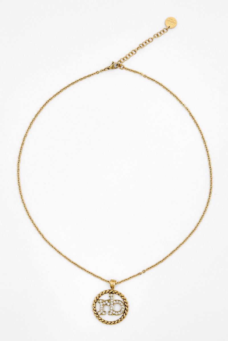 RoccoBarocco Women Gold Plated Round Pendent Necklace, Gold - Image 4