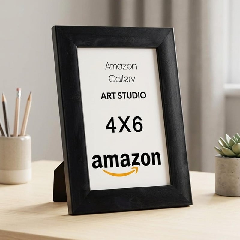 4X6 Photo Frame Wall & Tabletop Frames 10X15 CM (Black-M) - Image 1