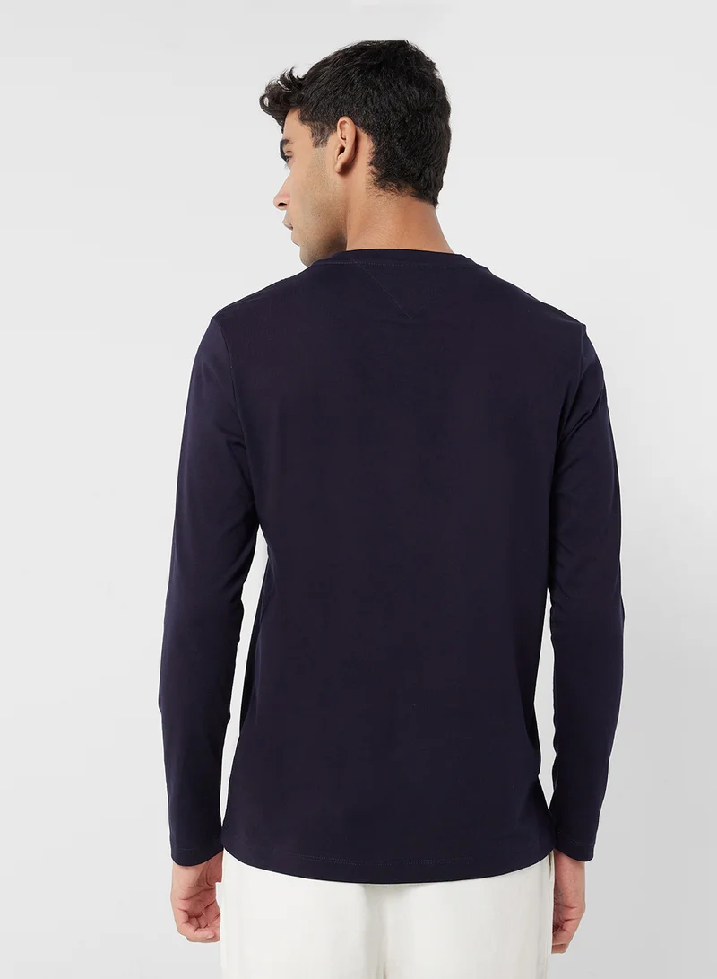 تومي هيلفيغر Logo Crew Neck T-Shirt