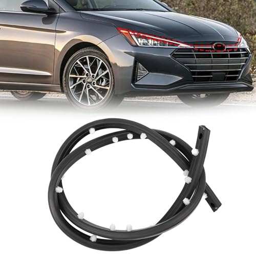 XQSMWF Front Bumper Rubber Seal Strip Hood Sealing Strip Compatible With Hyundai Elantra 2017 2018 2019 2020# 86570-F2AA0 86570F2AA0 86357-F2000 - Image 1