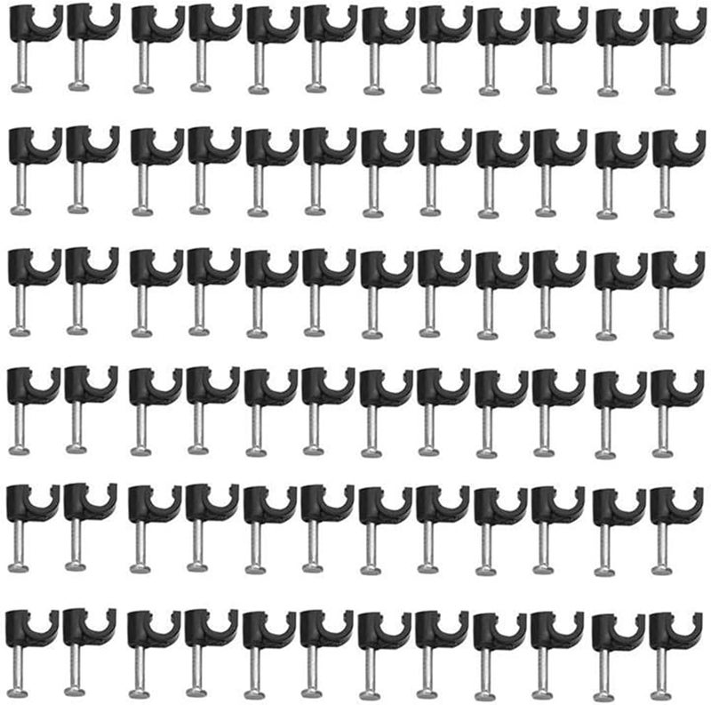 Cable Clips 300pcs Plastic Fastener Clamps Inner Diameter 4mm 5mm 6mm 7mm 8mm - Image 1