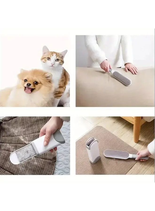 Double Sided Electrostatic Pet Hair Remover Brush Gray 5 Pack - Image 5