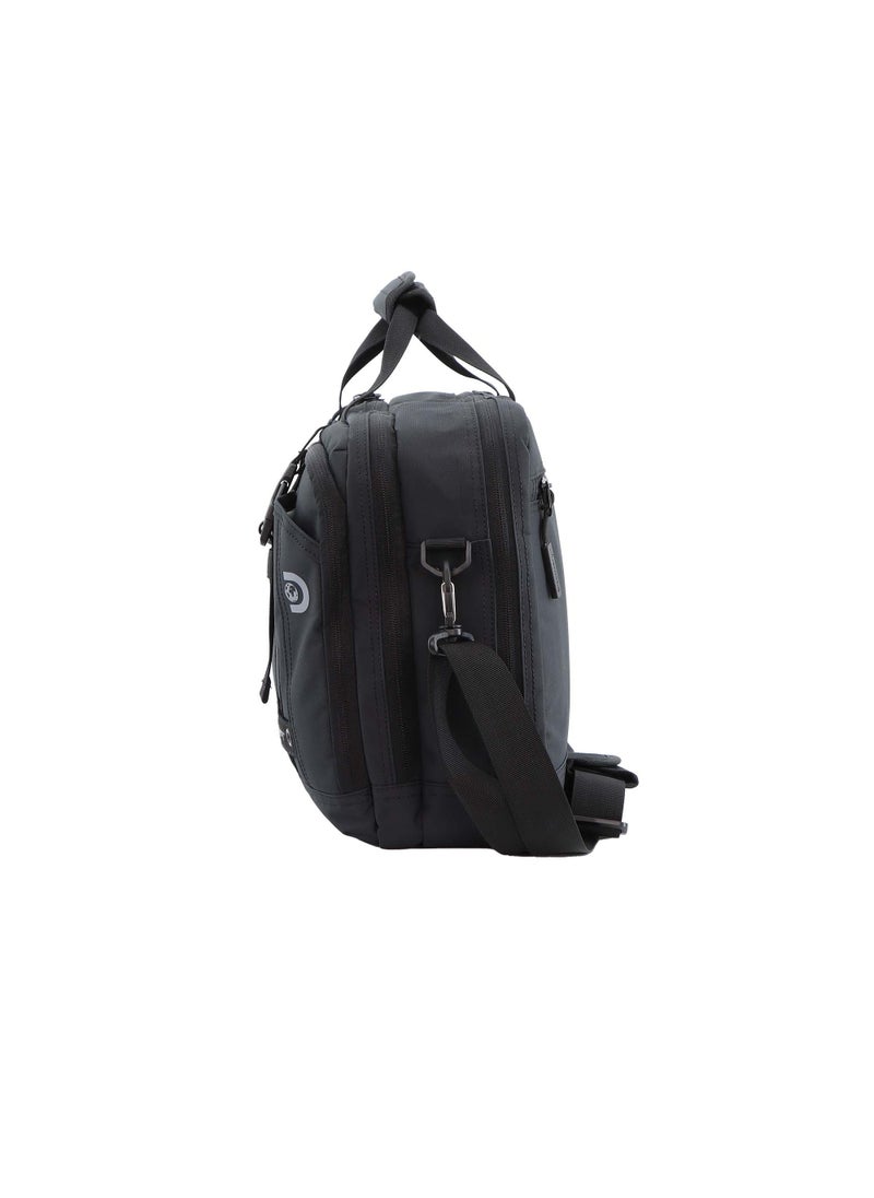 Discovery - Discovery SHIELD RPET Polyester Briefcase Black, Durable Water Resistant Lightweight Laptop Bag, Messenger Bag For Office Business Travel College - Image 1