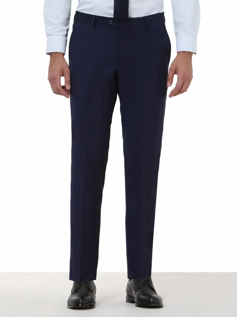 كيب بنطلون ساكس ويفينج الكلاسيكي ذو القصة الضيقة المصنوع من مزيج الصوف