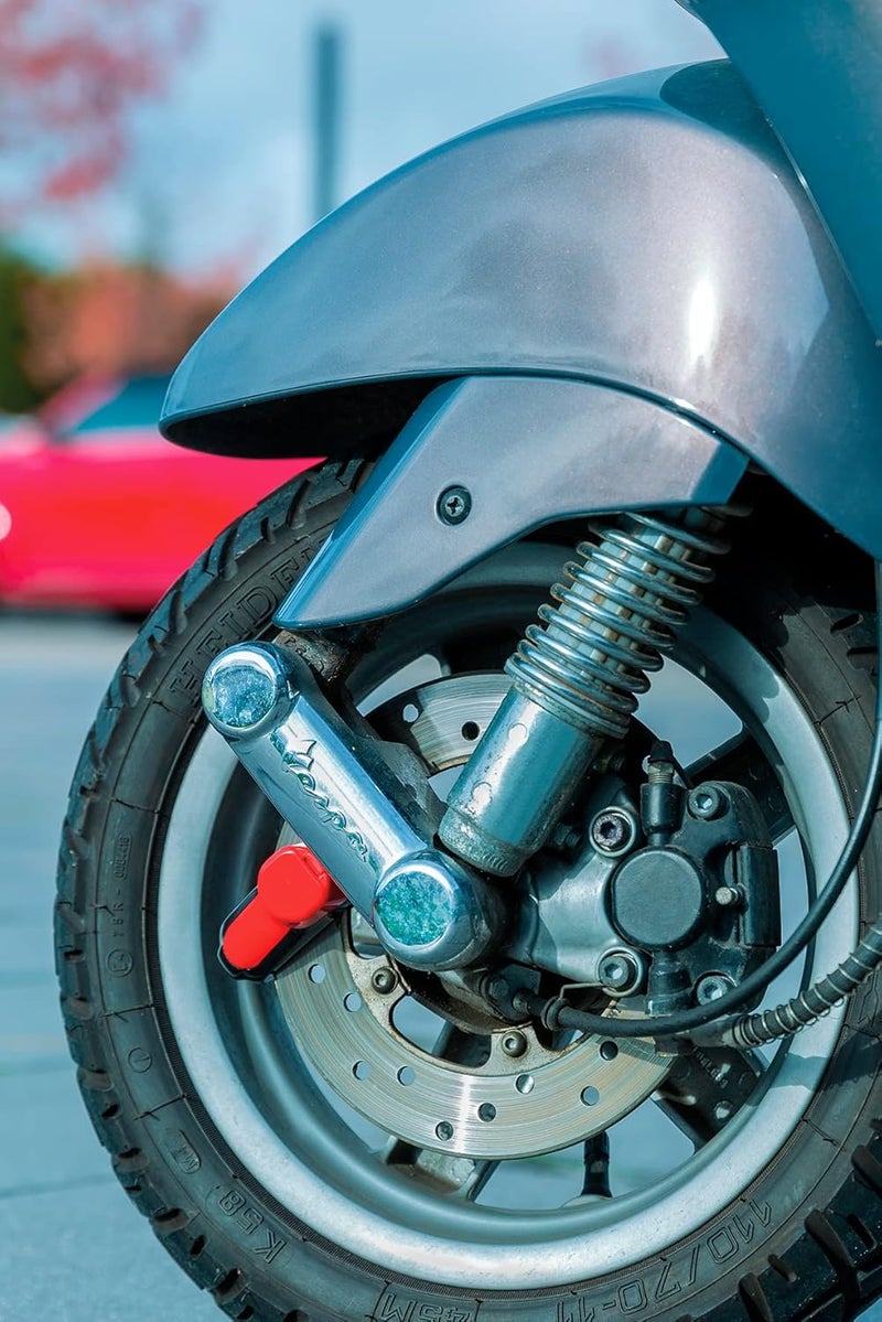 ABUS Element 303 Disc Lock - Scooter Lock with 5mm Locking Bolt - Red - Image 2