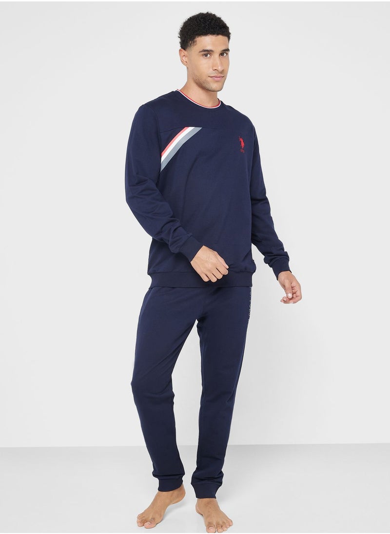 U.S. Polo Assn. - Crew Neck T-Shirt Pyjama Set - Image 1
