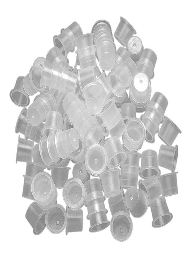 200pcs M/L Tattoo Ink Cup Plastic Disposable Microblading Tattoo Ink Cups Permanent Makeup Pigment Clear Holder Container Tattoo Accessory - Image 1