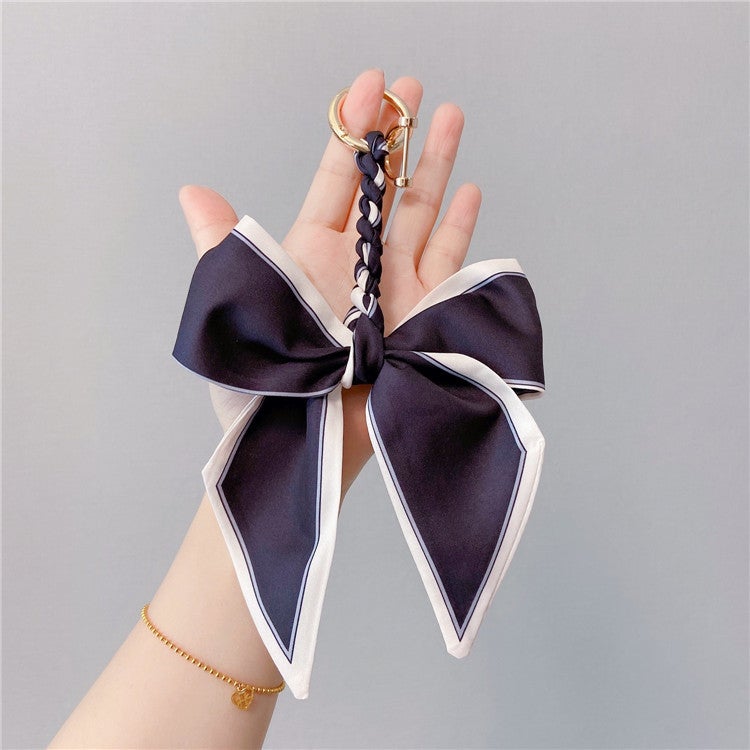 Creative Silk Scarf Keychain - Image 1