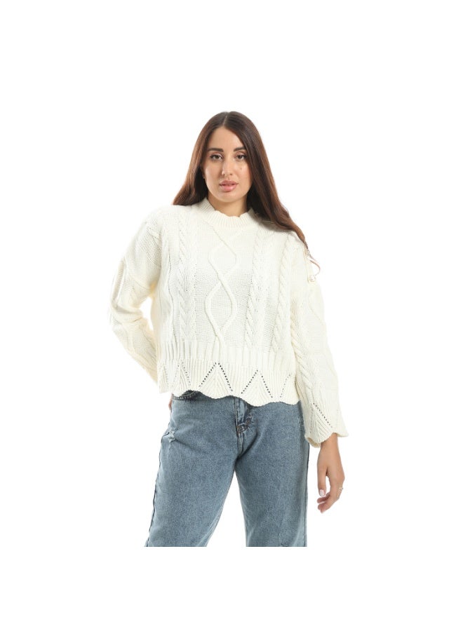 Coctail 17439-pullover-Off White - Image 1
