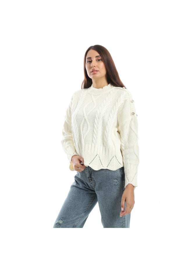 Coctail 17439-pullover-Off White - Image 2