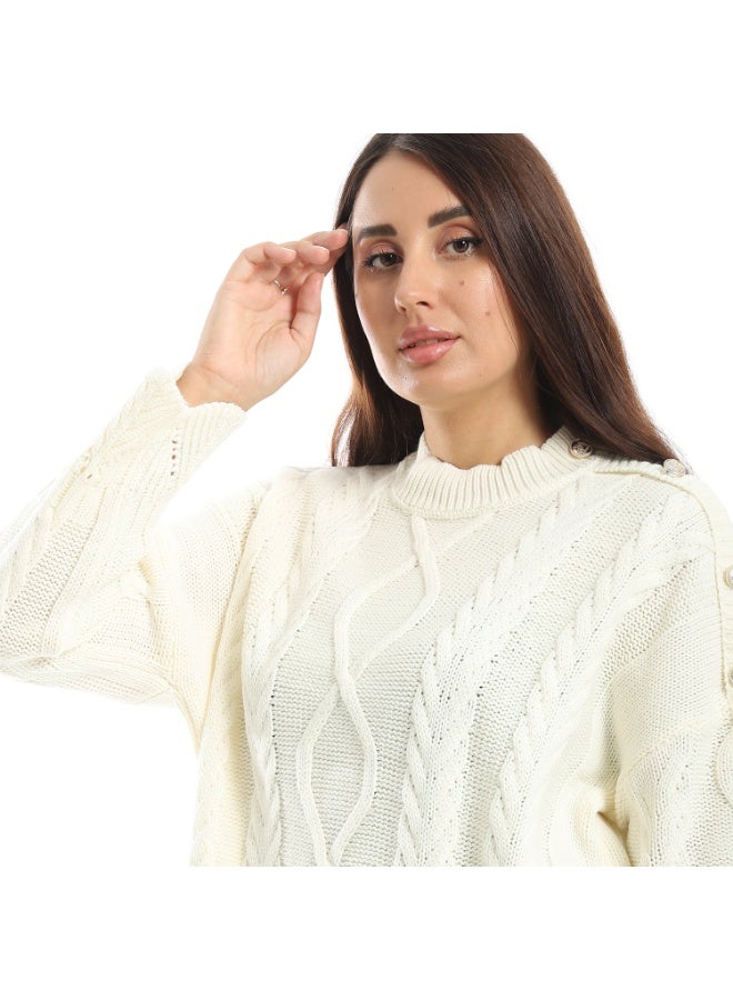 Coctail 17439-pullover-Off White - Image 4